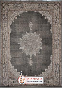 فرش وینتیج 1200 شانه گل برجسته طرح قصر ایرانیان